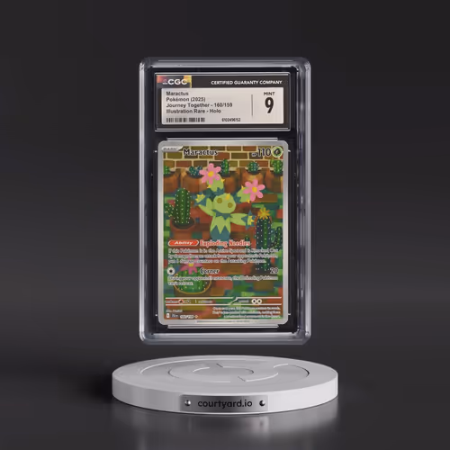 2025 Pokémon Jtg EN-Journey Together #160 Maractus - Illustration Rare (CGC 9 MINT)