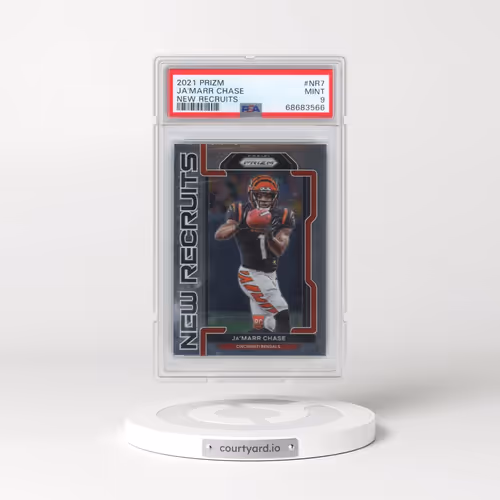 2021 Panini Prizm New Recruits #NR7 JA'Marr Chase (PSA 9 MINT)