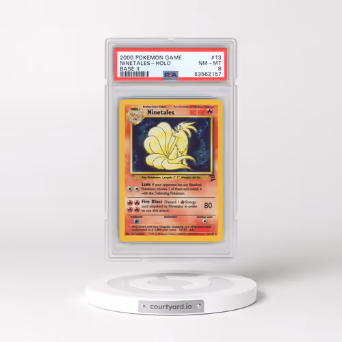 2000 Pokémon Game Base II #13 Ninetales - Holo (PSA 8 NM-MT)