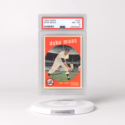1959 Topps #167 Duke Maas (PSA 8 NM-MT)