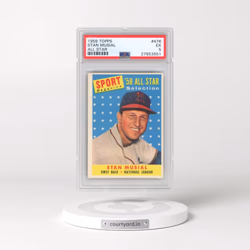 1958 Topps #476 Stan Musial - All Star (PSA 5 EX)