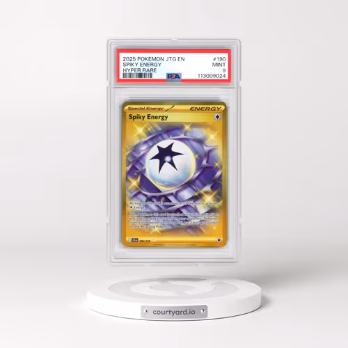 2025 Pokémon Jtg EN-Journey Together #190 Spiky Energy - Hyper Rare (PSA 9 MINT)