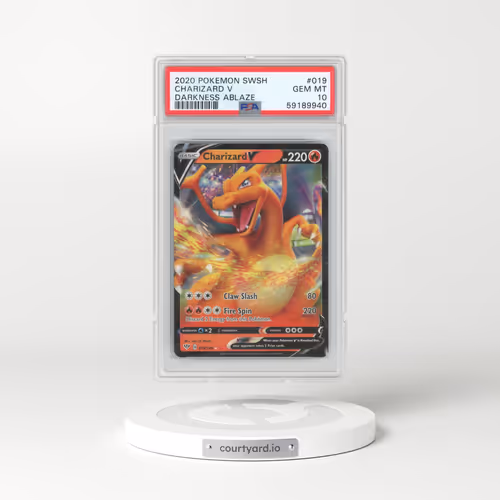 2020 Pokémon Sword & Shield Darkness Ablaze #019 Charizard V - Holo (PSA 10 GEM MINT)