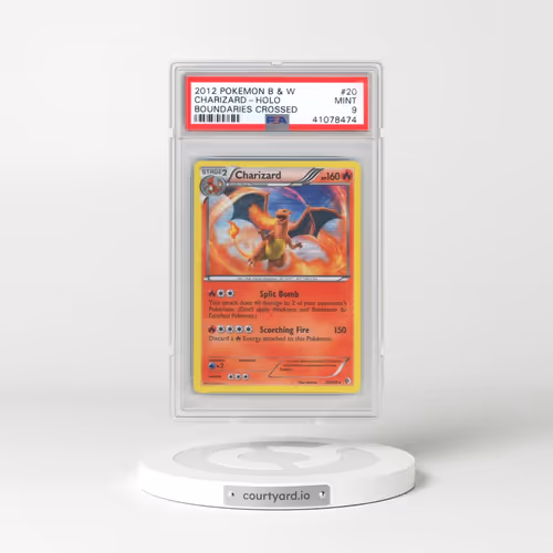 2012 Pokémon Black & White Boundaries Crossed #20 Charizard - Holo (PSA 9 MINT)
