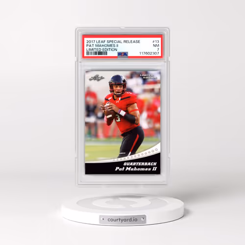 2017 Leaf Special Release Limited Edition #13 Pat Mahomes II (PSA 7 NM)