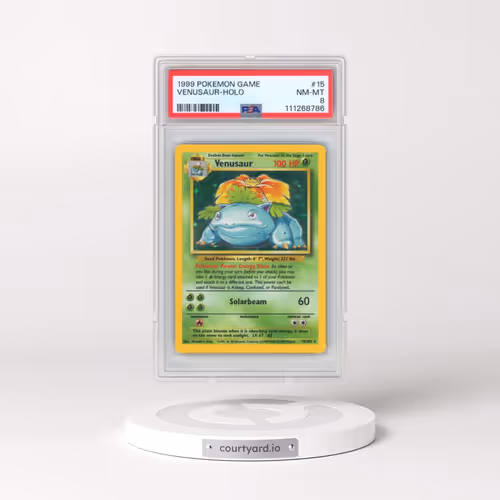 1999 Pokémon Game #15 Venusaur - Holo (PSA 8 NM-MT)