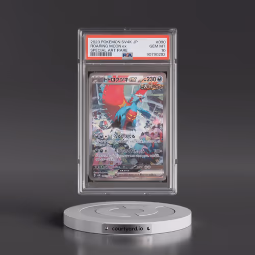 2023 Pokémon Sv4k-Ancient Roar #090 Roaring Moon EX - Holo Special Art Rare (PSA 10 GEM MINT)