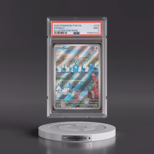 2023 Pokémon Par EN-Paradox Rift #213 Swablu - Illustration Rare (PSA 9 MINT)
