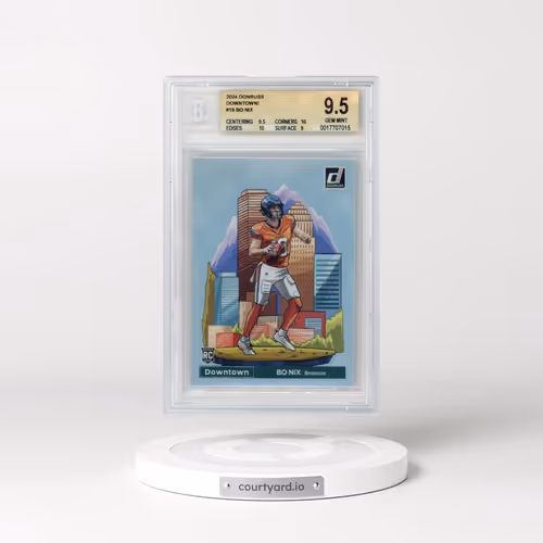 2024 Panini Donruss Downtown! #19 Bo Nix (BGS 9.5 GEM MINT)