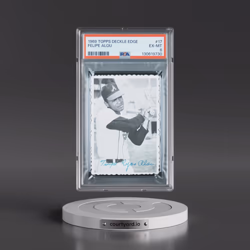 1969 Topps Deckle Edge #17 Felipe Alou (PSA 6 EX-MT)