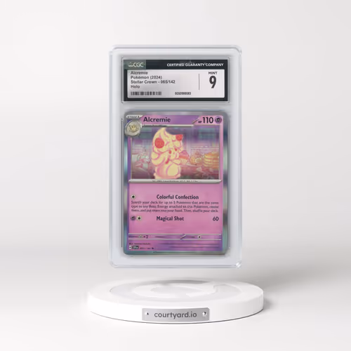 2024 Stellar Crown - SCR EN #065/142 Alcremie - Holo (CGC 9 MINT)