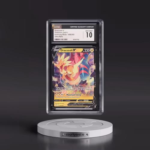 2021 Evolving Skies #058/203 Dracozolt V - Holo (CGC 10 GEM MINT)