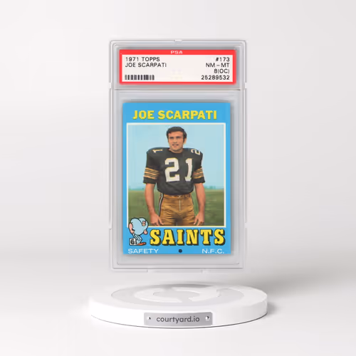 1971 Topps #173 Joe Scarpati (PSA 8 NM-MT)