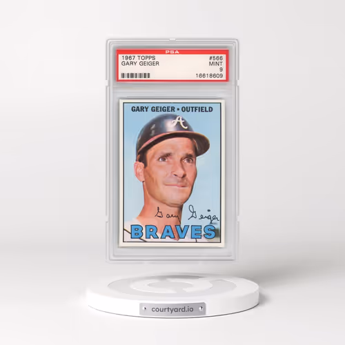 1967 Topps #566 Gary Geiger (PSA 9 MINT)