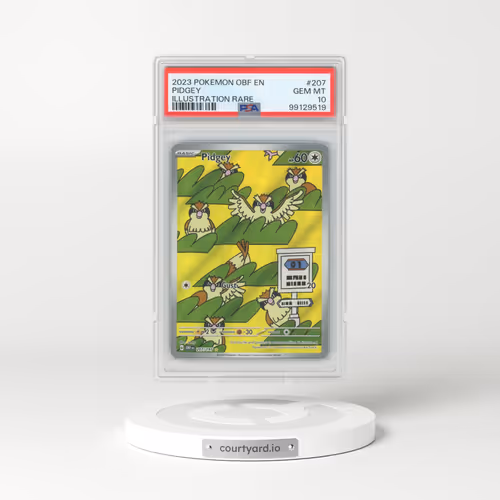 2023 Pokémon Obf EN-Obsidian Flames #207 Pidgey - Illustration Rare (PSA 10 GEM MINT)