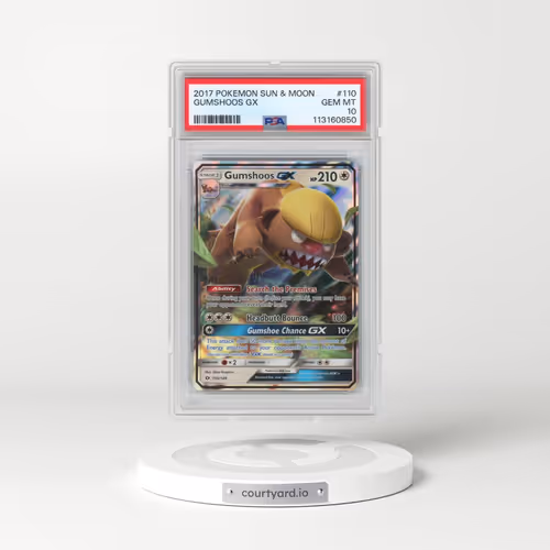 2017 Pokémon Sun & Moon #110 Gumshoos GX - Holo (PSA 10 GEM MINT)