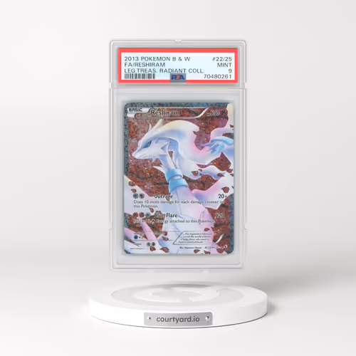 2013 Pokémon Black & White Legendary Treasures Radiant Collection #22/25 Reshiram - Full Art (PSA 9 MINT)