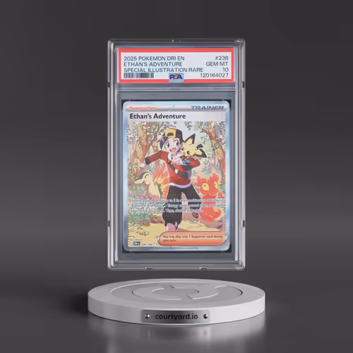 2025 Pokémon Dri EN-Destined Rivals #236 Ethan's Adventure - Special Illustration Rare (PSA 10 GEM M
