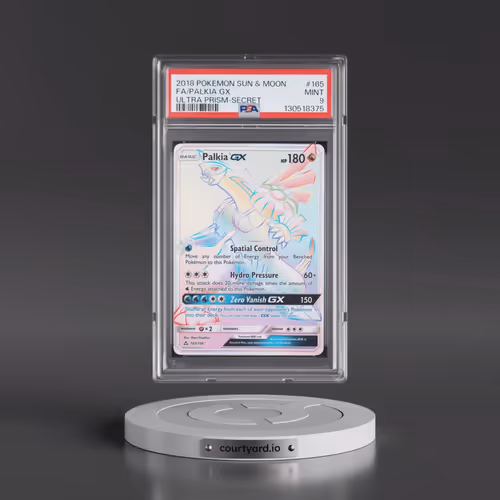 2018 Pokémon Sun & Moon Ultra Prism #165 Palkia GX - Holo Full Art Secret (PSA 9 MINT)