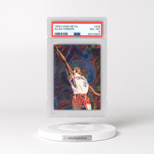 1996 Metal #236 Allen Iverson (PSA 8 NM-MT)