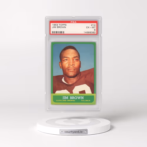1963 Topps #14 Jim Brown (PSA 6 EX-MT)
