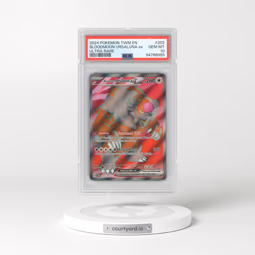 2024 Pokémon Twm EN-Twilight Masquerade #202 Bloodmoon Ursaluna EX - Holo Ultra Rare (PSA 10 GEM MINT)
