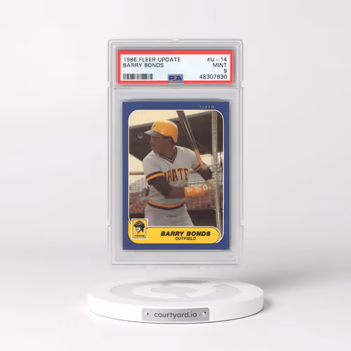 1986 Fleer Update #U-14 Barry Bonds (PSA 9 MINT)