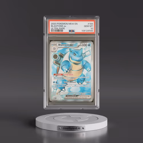 2023 Pokémon Mew EN-151 #184 Blastoise EX - Holo Ultra Rare (PSA 10 GEM MINT)