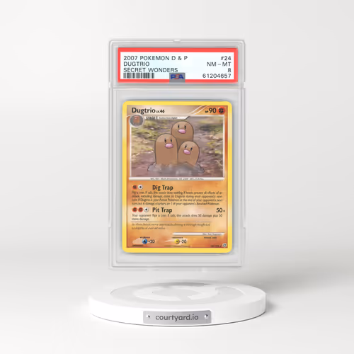 2007 Secret Wonders #24 Dugtrio (PSA 8 NM-MT)