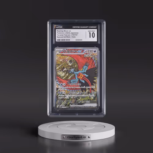 2024 High Class Pack: Terastal Fest ex - sv8a #218/187 Roaring Moon ex - Special Art Rare Holo (CGC