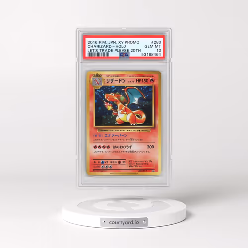 2016 Pokémon XY Promo #280 Charizard - Holo Trade Please 20th (PSA 10 GEM MINT)