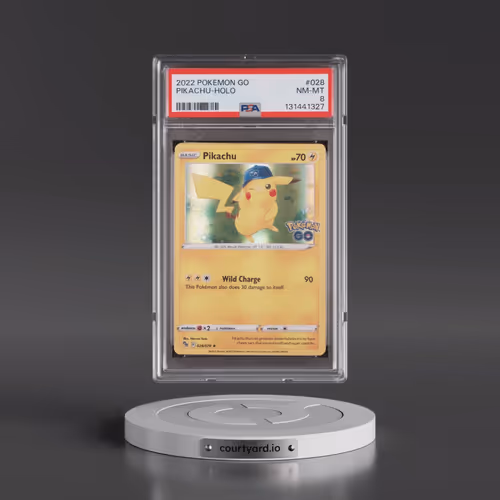 2022 Pokémon Go #028 Pikachu - Holo (PSA 8 NM-MT)