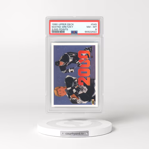 1990 Upper Deck #545 Wayne Gretzky - 2,000 Points (PSA 8 NM-MT)