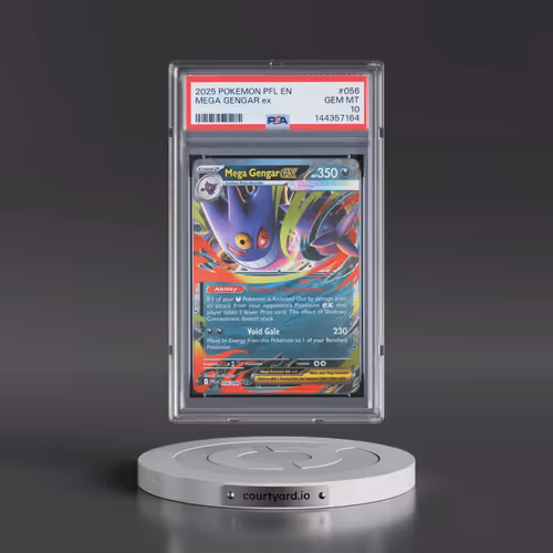 2025 Pokémon Pfl EN-Phantasmal Flames #056 Mega Gengar EX - Holo (PSA 10 GEM MINT)