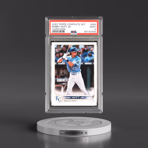 2022 Topps Complete Set #660 Bobby Witt Jr. - Variation (PSA 9 MINT)
