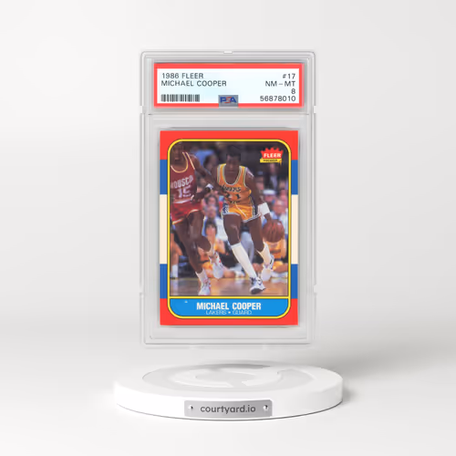 1986 Fleer #17 Michael Cooper (PSA 8 NM-MT)