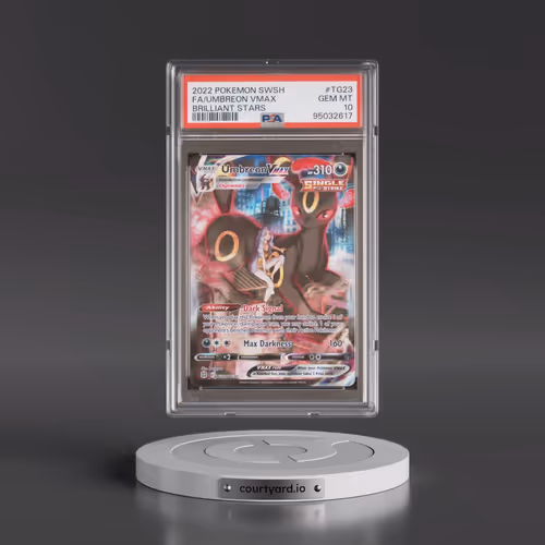 2022 Pokémon Sword & Shield Brilliant Stars #TG23 Umbreon Vmax - Full Art (PSA 10 GEM MINT)