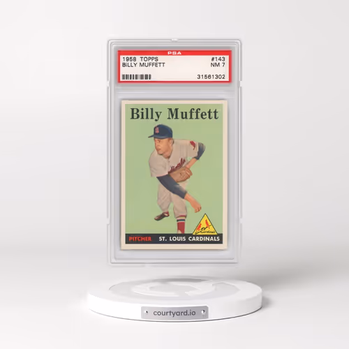1958 Topps #143 Billy Muffett (PSA 7 NM)