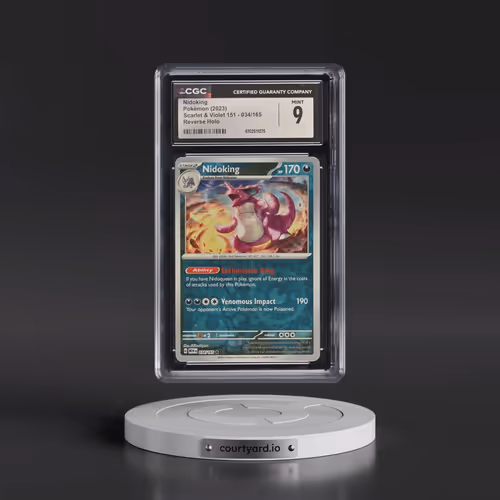 2023 Scarlet & Violet 151 - MEW EN #034/165 Nidoking - Reverse Holo (CGC 9 MINT)