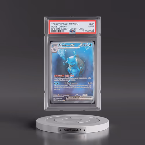 2023 Pokémon Mew EN-151 #200 Blastoise EX - Holo Special Illustration Rare (PSA 9 MINT)