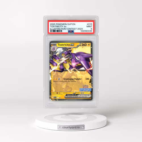 2025 Pokémon Svp EN-SV Black Star Promo #215 Toxtricity EX - Holo Illustration Contest 2024 (PSA 9 M
