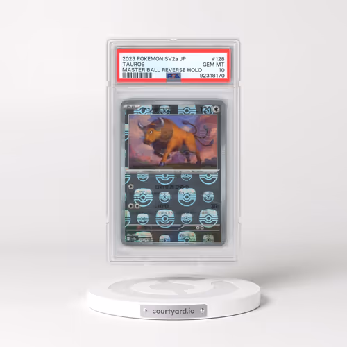 2023 Pokémon Sv2a-Pokemon 151 #128 Tauros - Reverse Holo Master Ball (PSA 10 GEM MINT)
