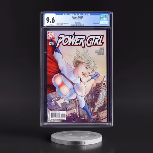 Power Girl #4 CGC 9.6 White Pages (DC Comics, 10/09) - Universal Variant Cover
