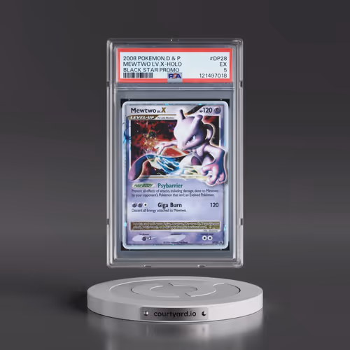 2008 Pokémon Diamond & Pearl Black Star Promo #DP28 Mewtwo LV.X - Holo (PSA 5 EX)