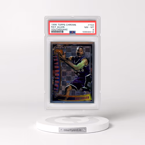 1996 Topps Chrome Youthquake #YQ9 Ray Allen (PSA 8 NM-MT)