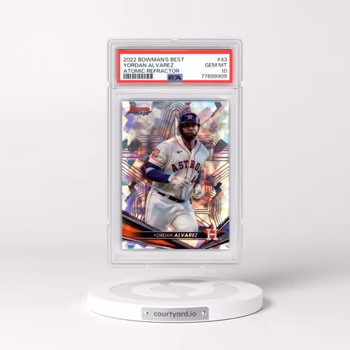2022 Bowman's Best #43 Yordan Alvarez - Atomic Refractor (PSA 10 GEM MINT)