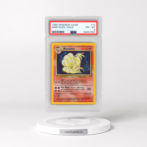 1999 Pokémon Game #12 Ninetales - Holo (PSA 8 NM-MT)