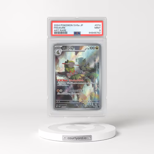 2024 Pokémon Sv6a-Night Wanderer #074 Fraxure - Art Rare (PSA 9 MINT)