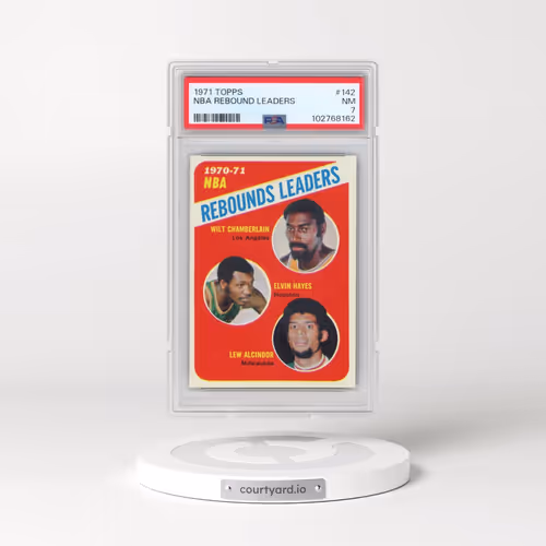 1971 Topps #142 NBA Rebound Leaders (PSA 7 NM)