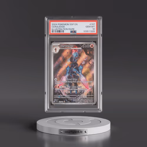 2024 Pokémon Ssp EN-Surging Sparks #197 Ceruledge - Illustration Rare (PSA 10 GEM MINT)